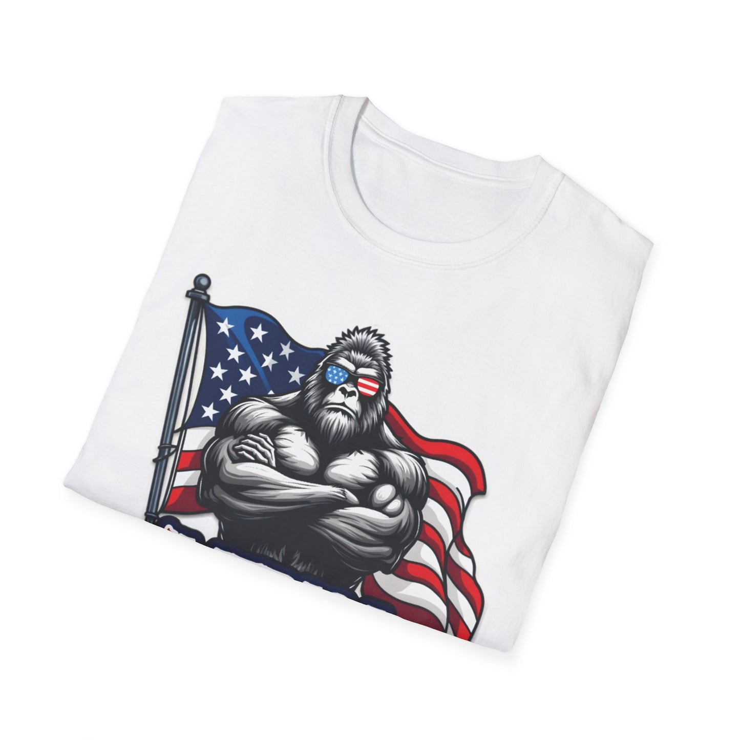 'Merica Bigfoot T-Shirt, Unisex Americana Tee
