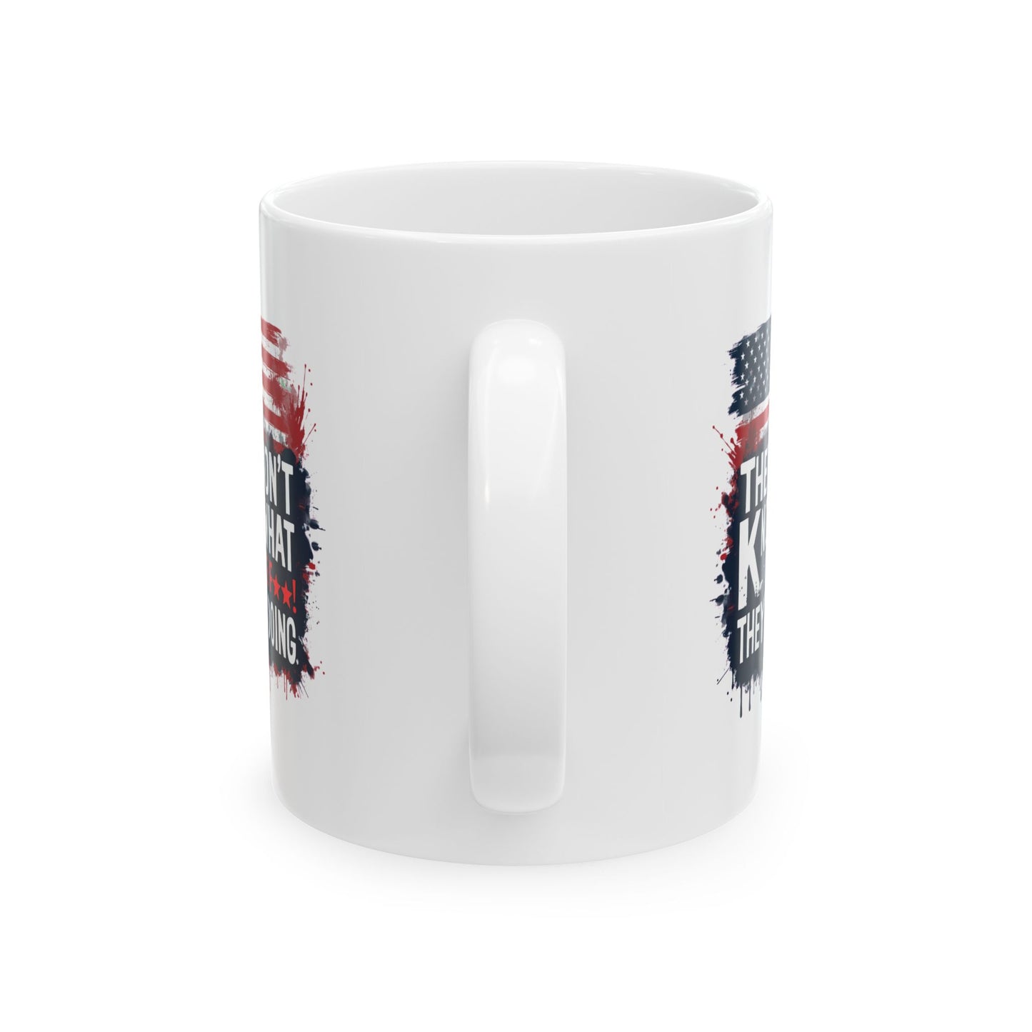 Patriotic Ceramic Mug - Perfect for Independence Day, Veterans Day, Gifts, and Home Decor, Ideal for Coffee, Tea Lovers