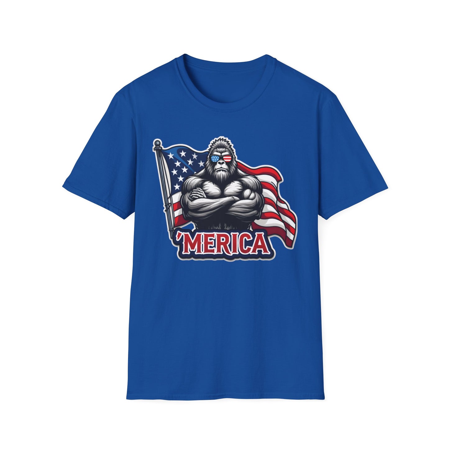 'Merica Bigfoot T-Shirt, Unisex Americana Tee
