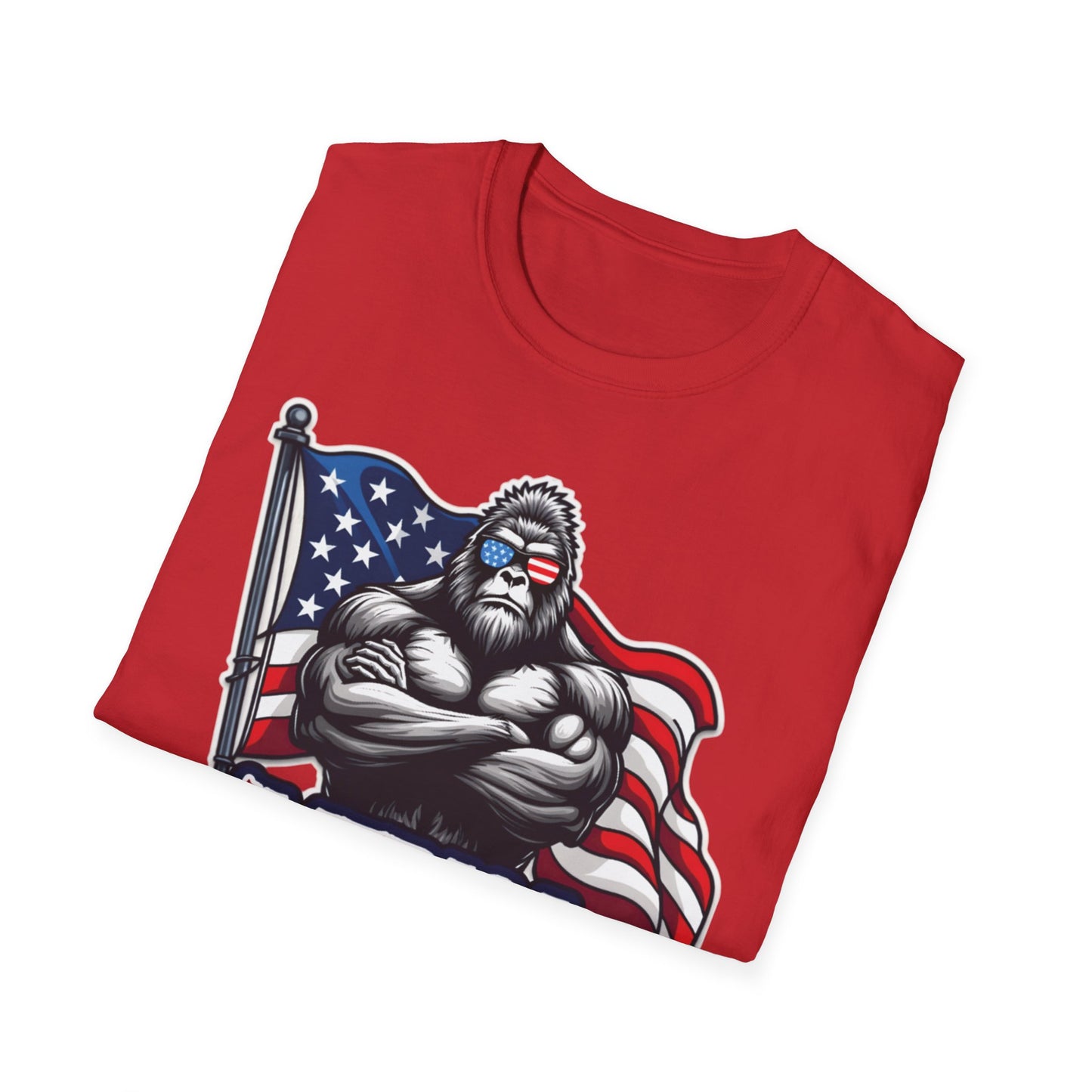'Merica Bigfoot T-Shirt, Unisex Americana Tee