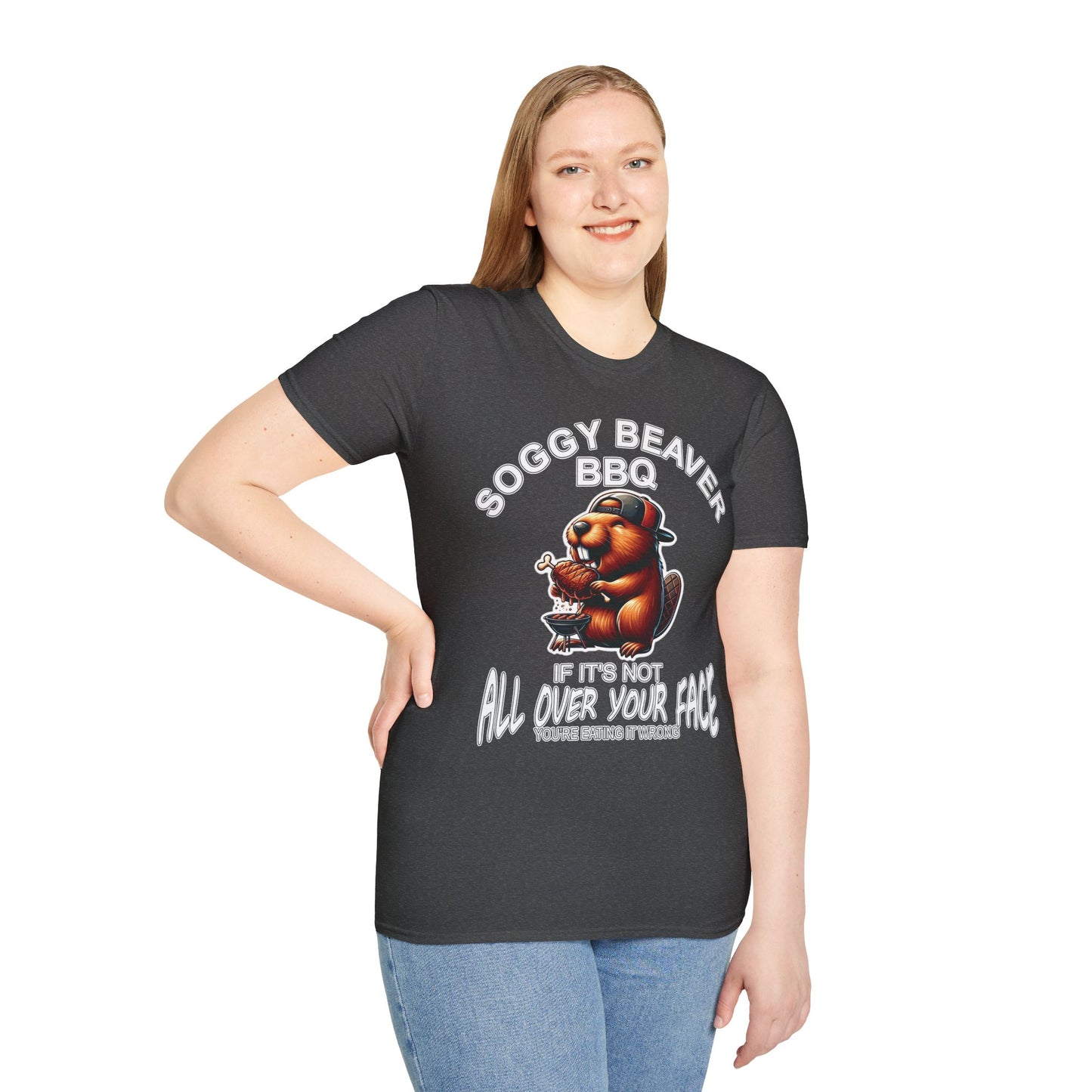 Soggy Beaver BBQ - Unisex Soft T-Shirt