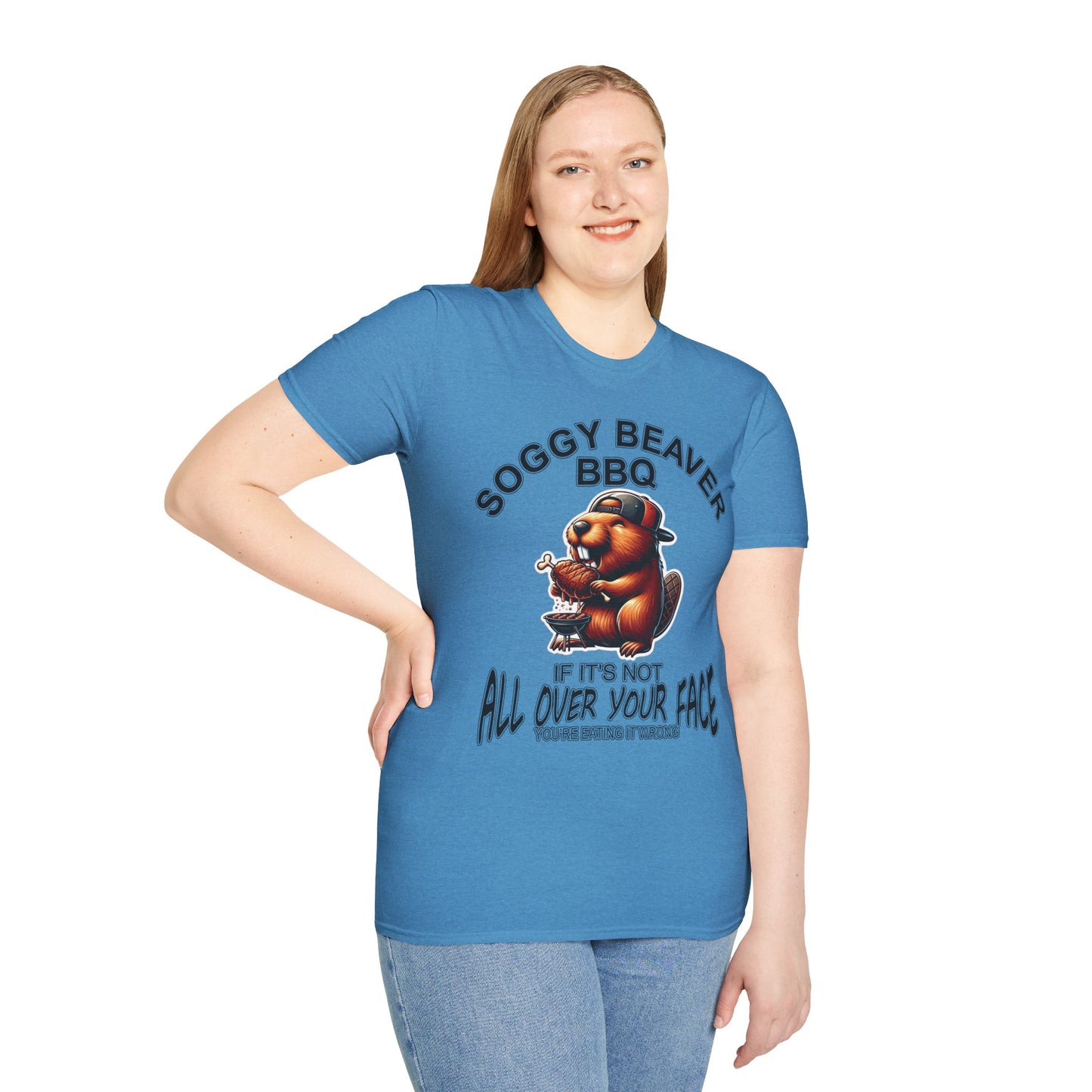 Soggy Beaver BBQ - Unisex Soft T-Shirt