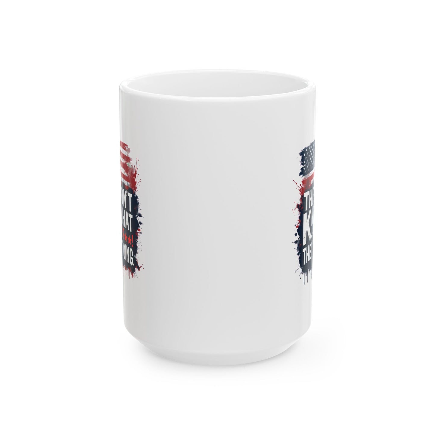 Patriotic Ceramic Mug - Perfect for Independence Day, Veterans Day, Gifts, and Home Decor, Ideal for Coffee, Tea Lovers