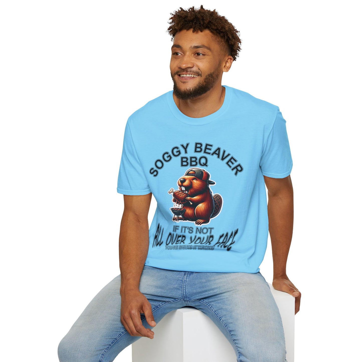 Soggy Beaver BBQ - Unisex Soft T-Shirt