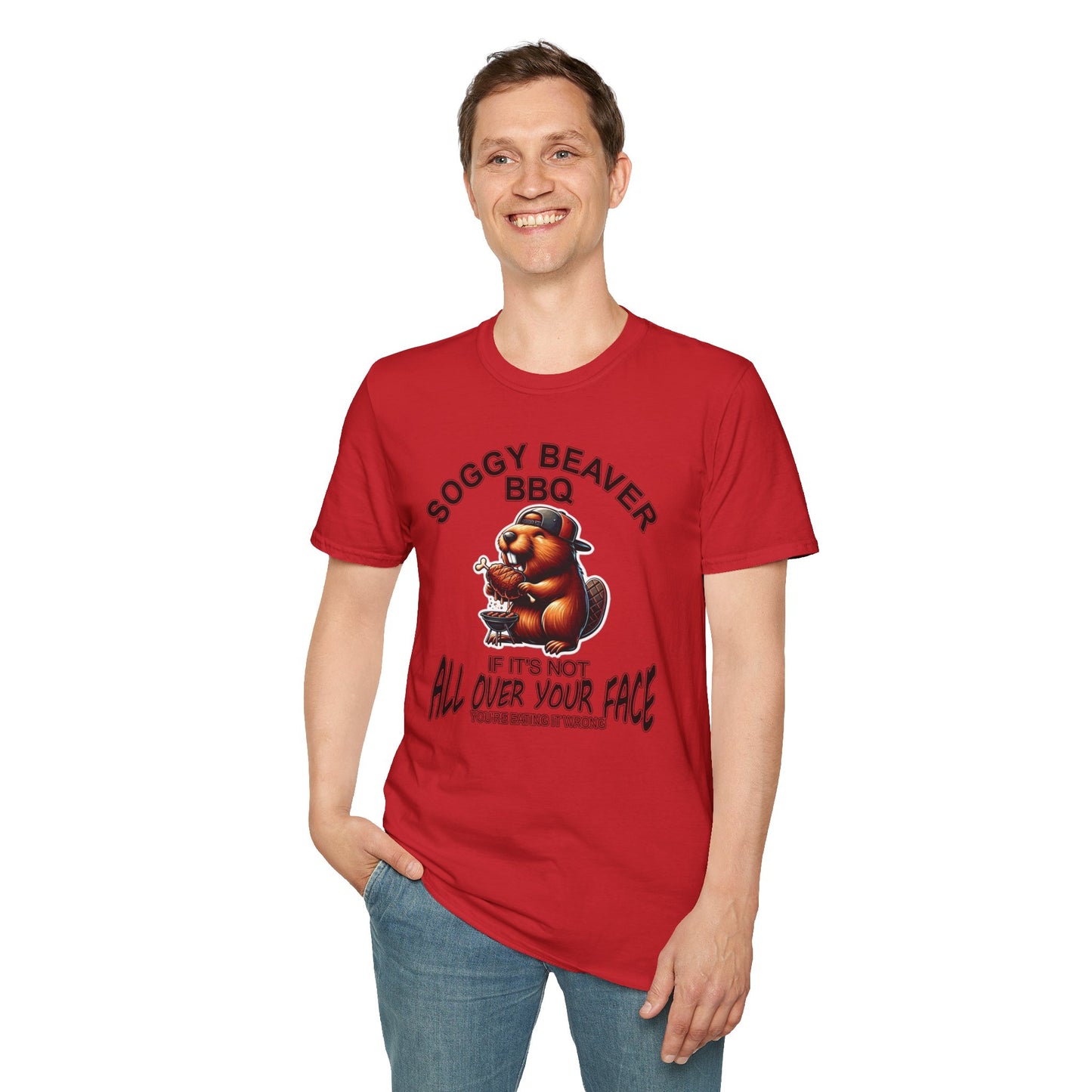 Soggy Beaver BBQ - Unisex Soft T-Shirt