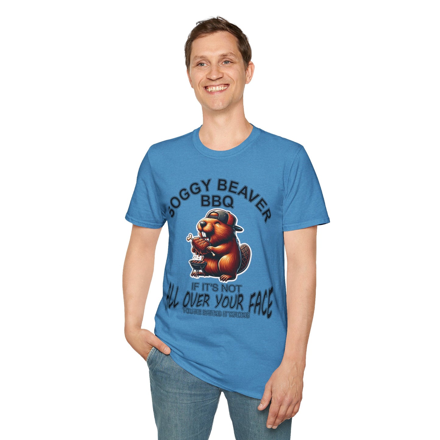 Soggy Beaver BBQ - Unisex Soft T-Shirt