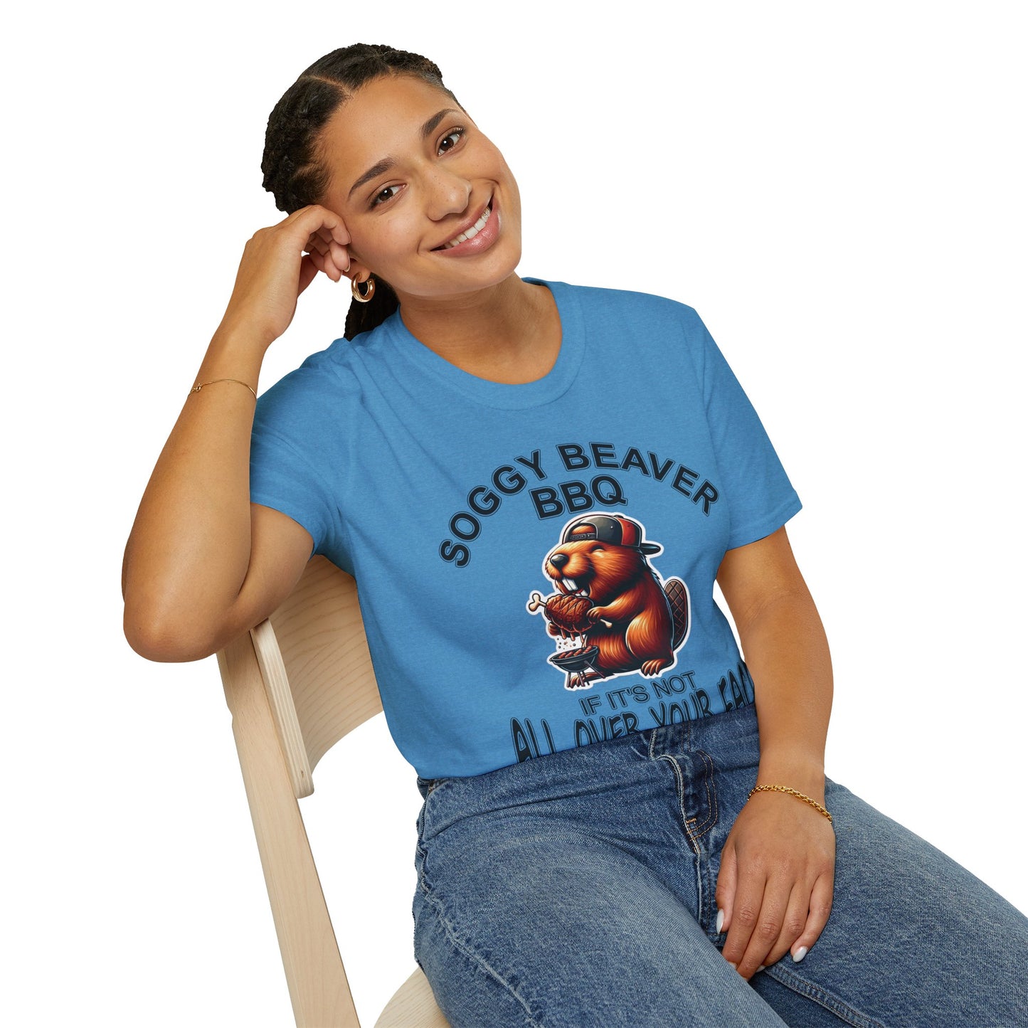 Soggy Beaver BBQ - Unisex Soft T-Shirt