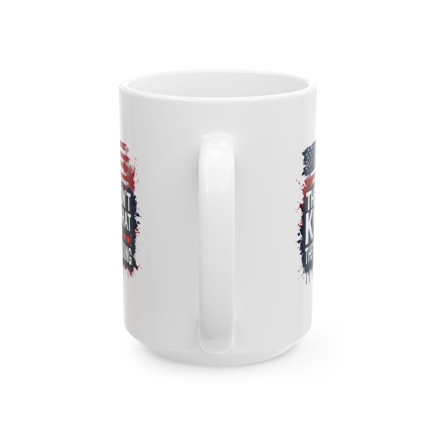 Patriotic Ceramic Mug - Perfect for Independence Day, Veterans Day, Gifts, and Home Decor, Ideal for Coffee, Tea Lovers