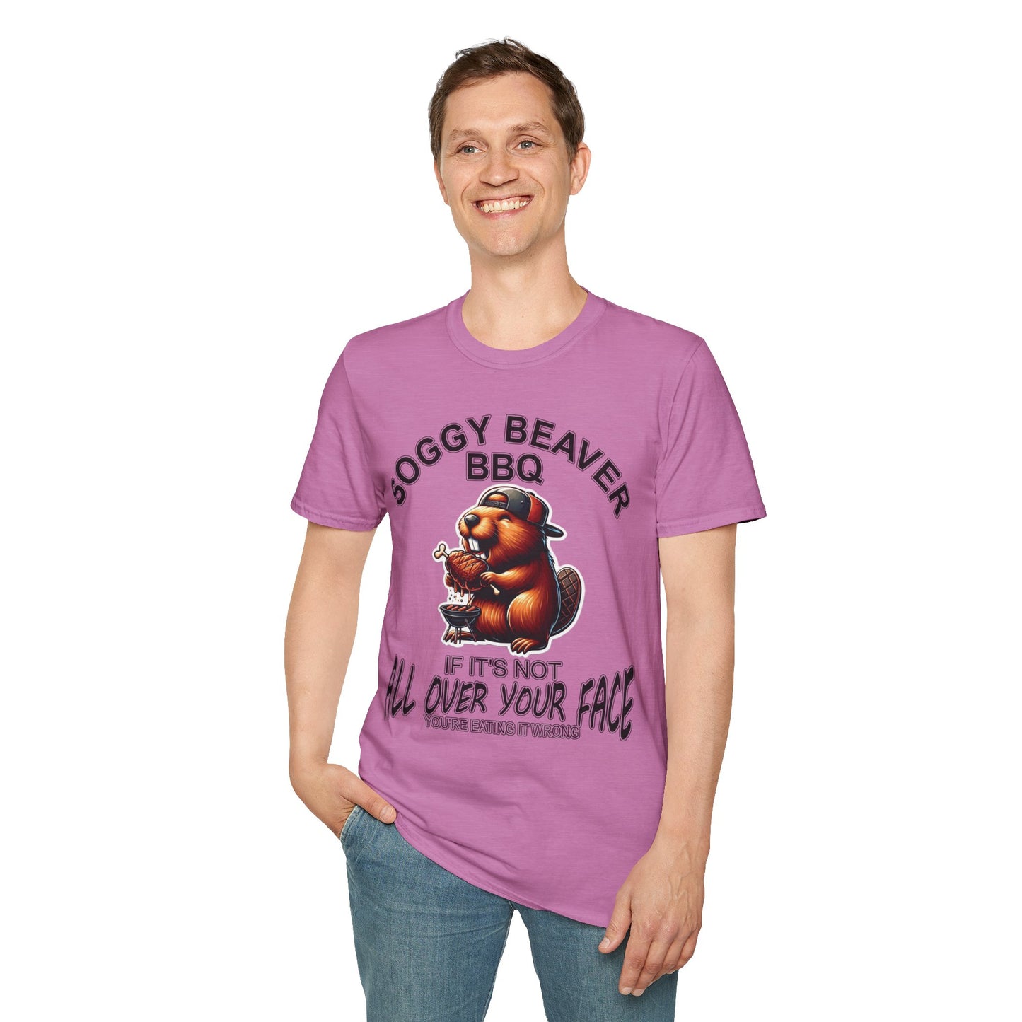 Soggy Beaver BBQ - Unisex Soft T-Shirt