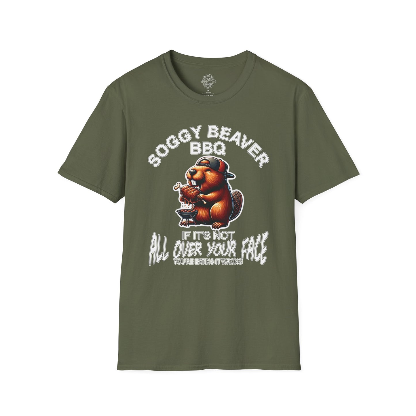 Soggy Beaver BBQ - Unisex Soft T-Shirt