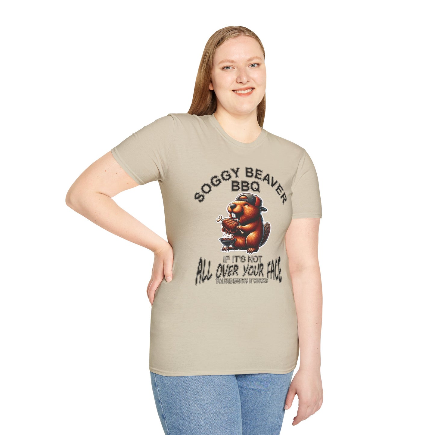 Soggy Beaver BBQ - Unisex Soft T-Shirt