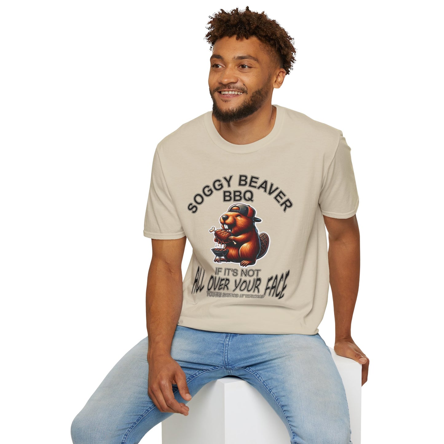 Soggy Beaver BBQ - Unisex Soft T-Shirt