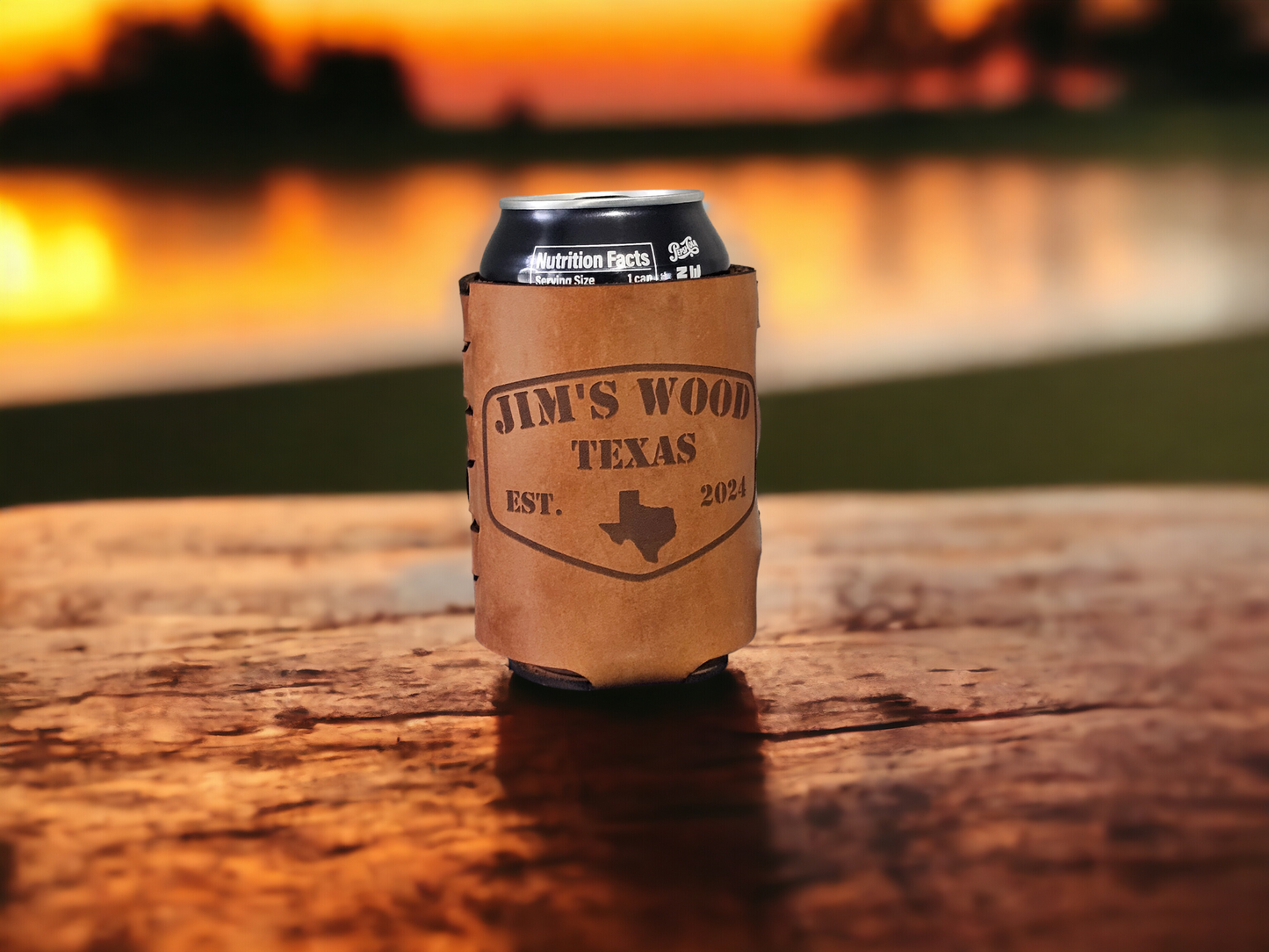 CUSTOM Full Grain Leather Coozies!