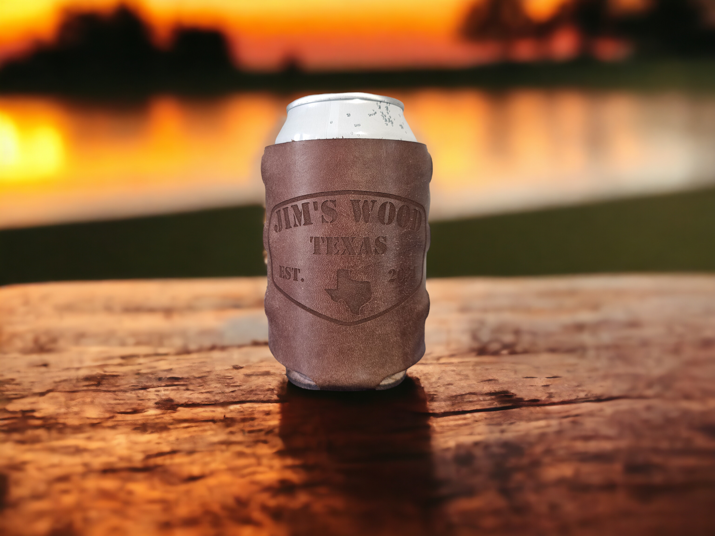 CUSTOM Full Grain Leather Coozies!