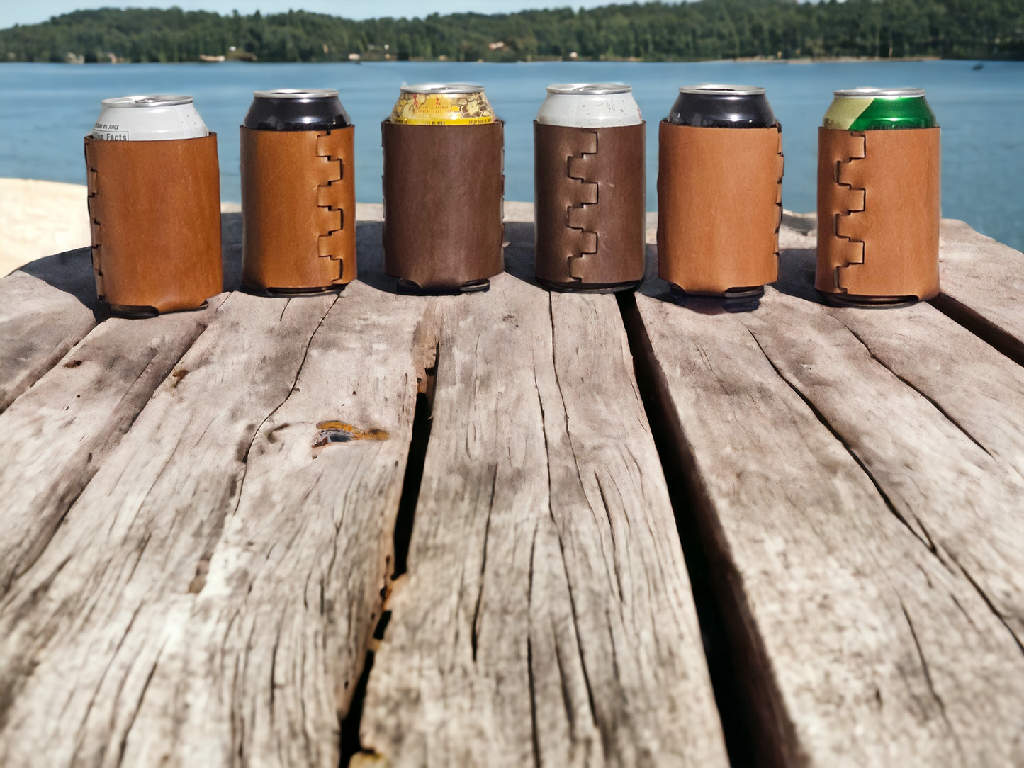 Full Grain Leather Coozies!