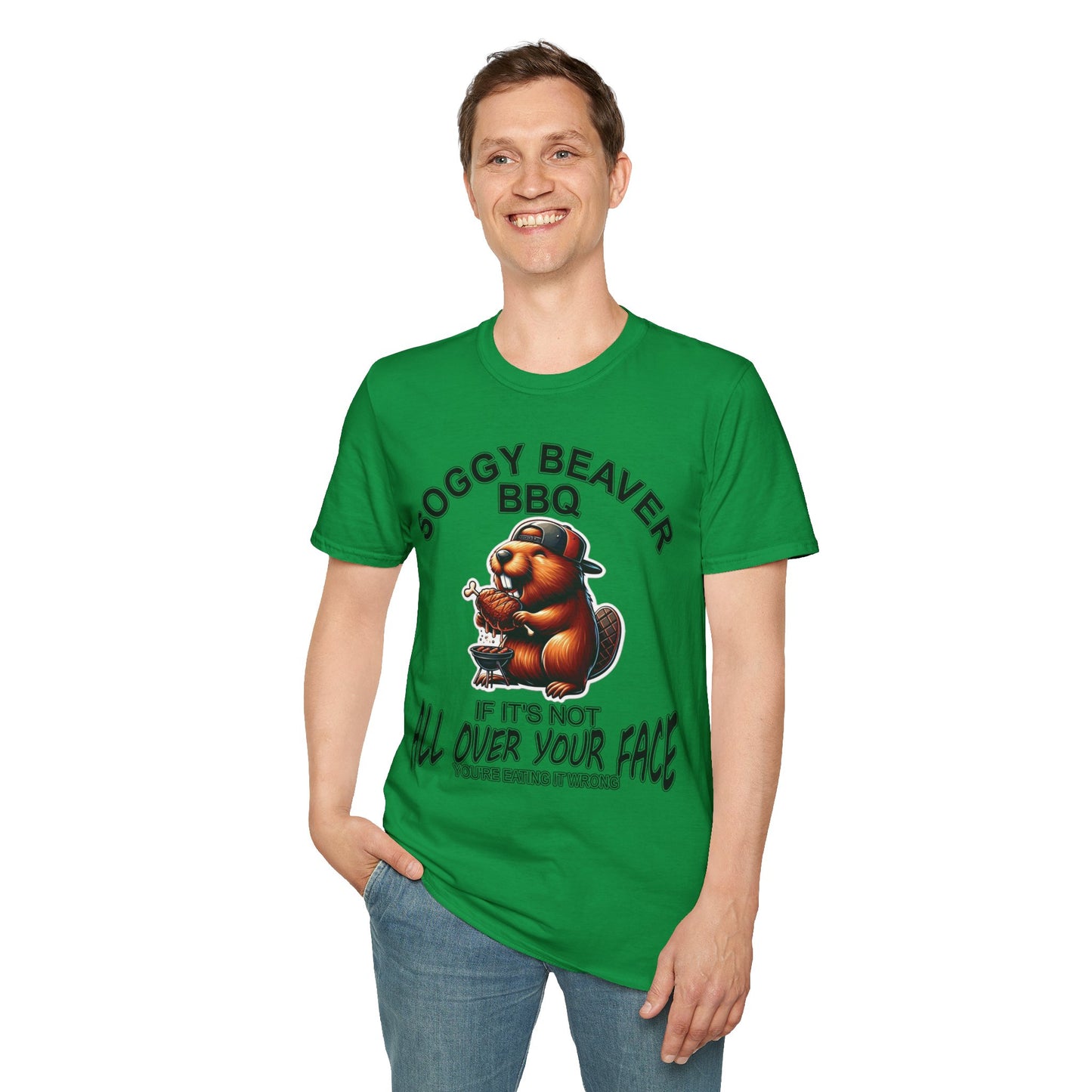 Soggy Beaver BBQ - Unisex Soft T-Shirt