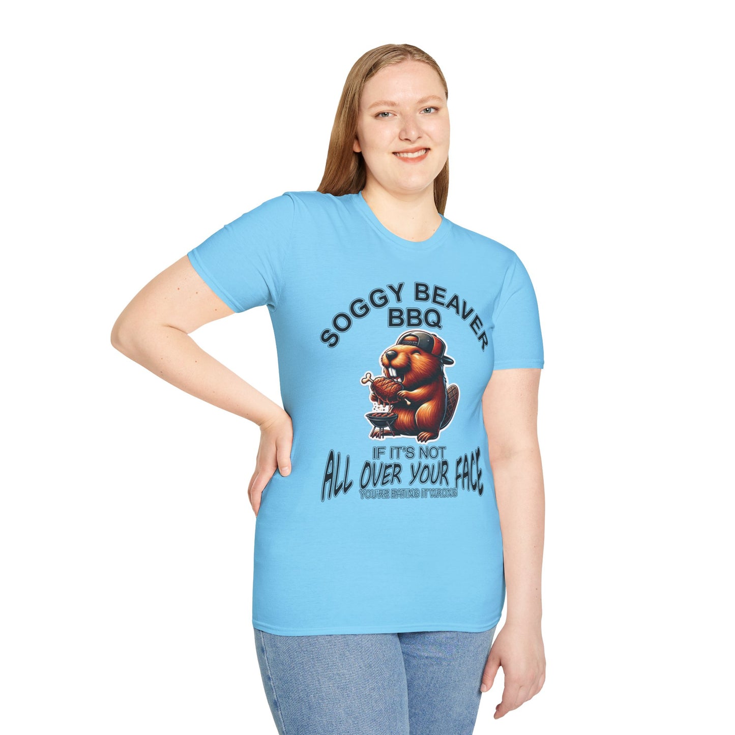 Soggy Beaver BBQ - Unisex Soft T-Shirt