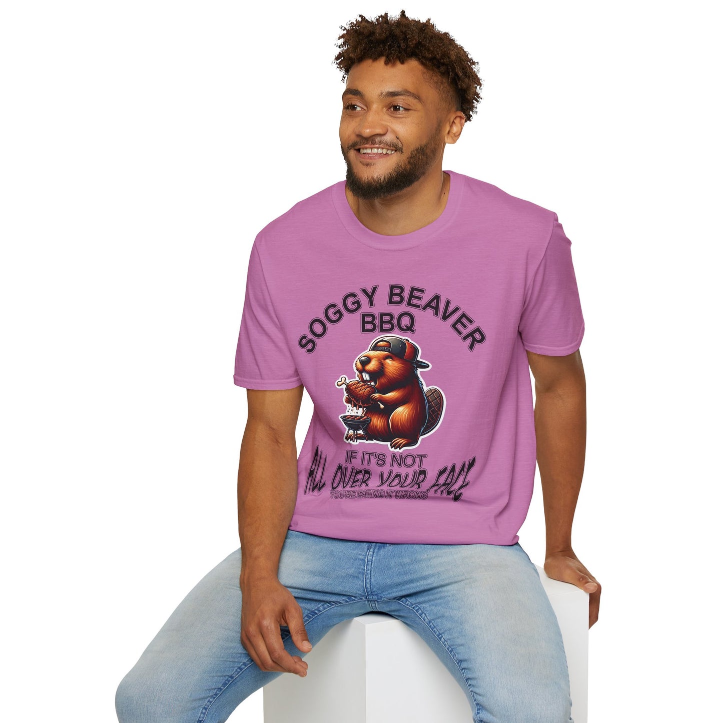 Soggy Beaver BBQ - Unisex Soft T-Shirt