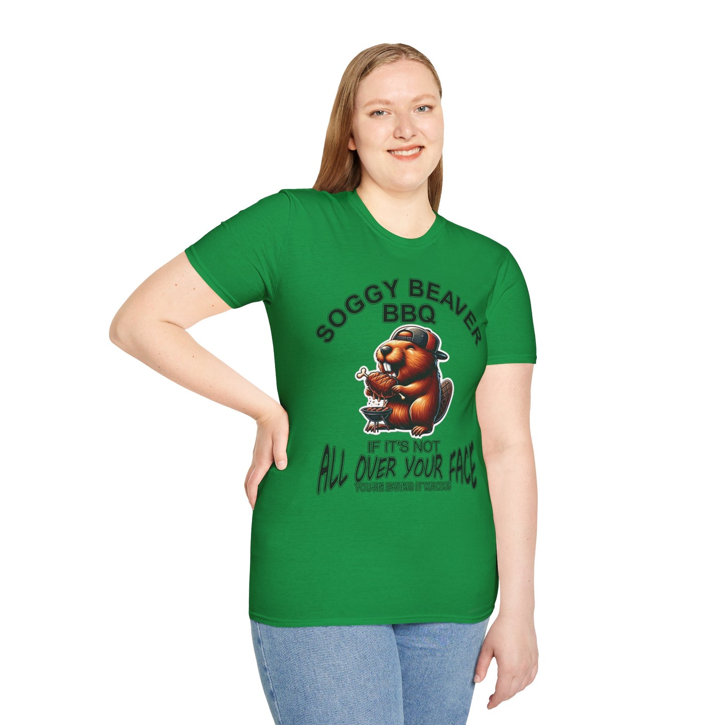 Soggy Beaver BBQ - Unisex Soft T-Shirt