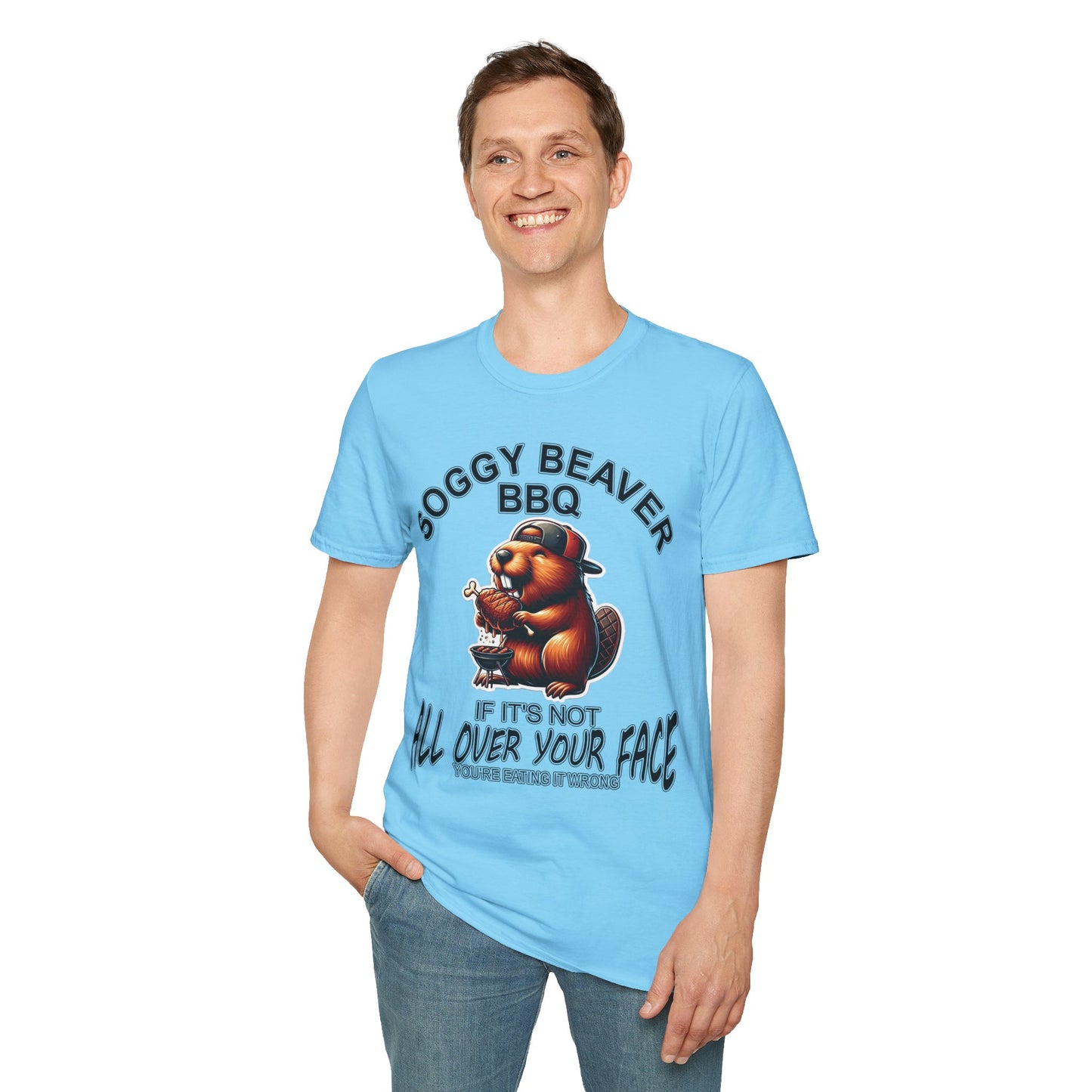 Soggy Beaver BBQ - Unisex Soft T-Shirt