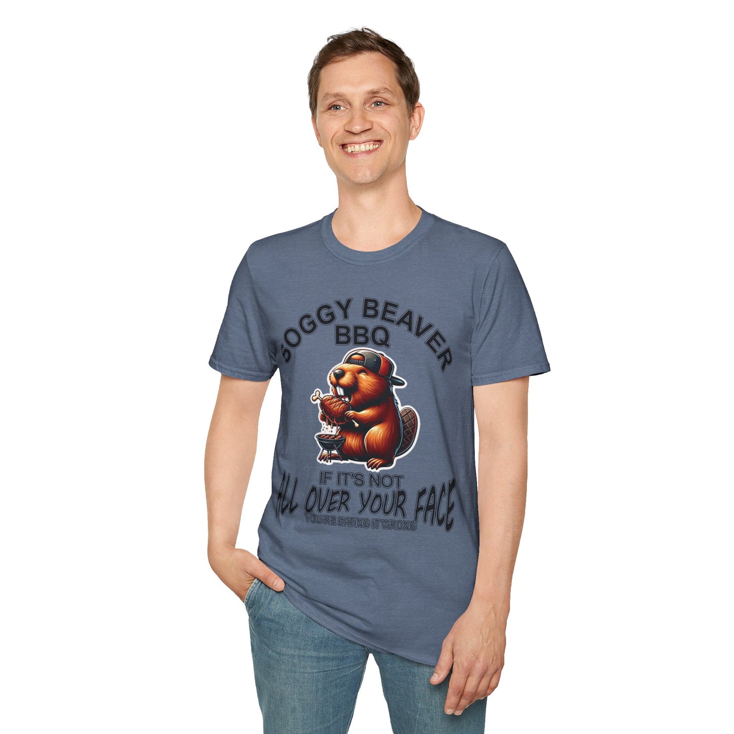 Soggy Beaver BBQ - Unisex Soft T-Shirt