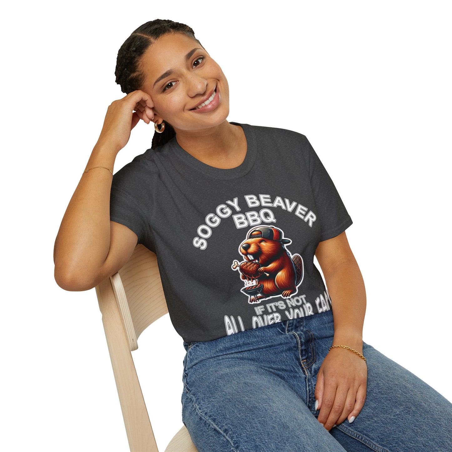 Soggy Beaver BBQ - Unisex Soft T-Shirt