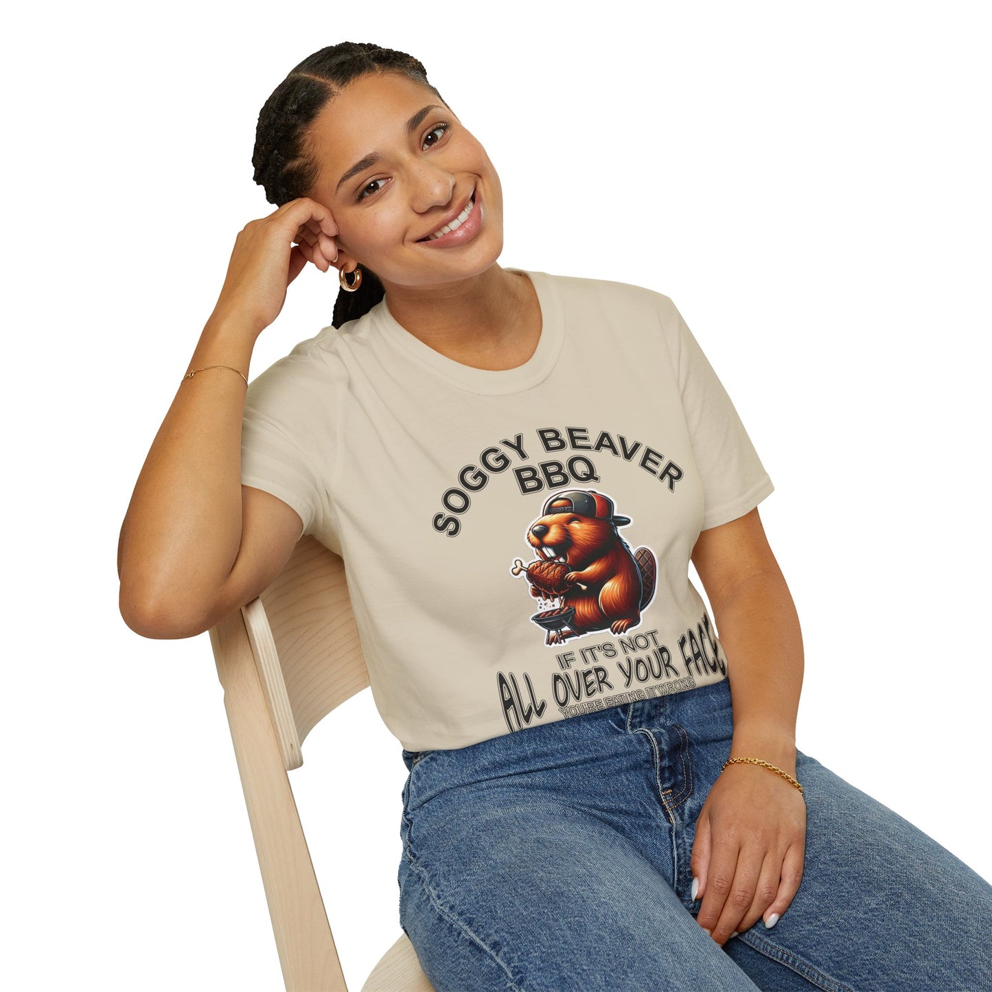 Soggy Beaver BBQ - Unisex Soft T-Shirt