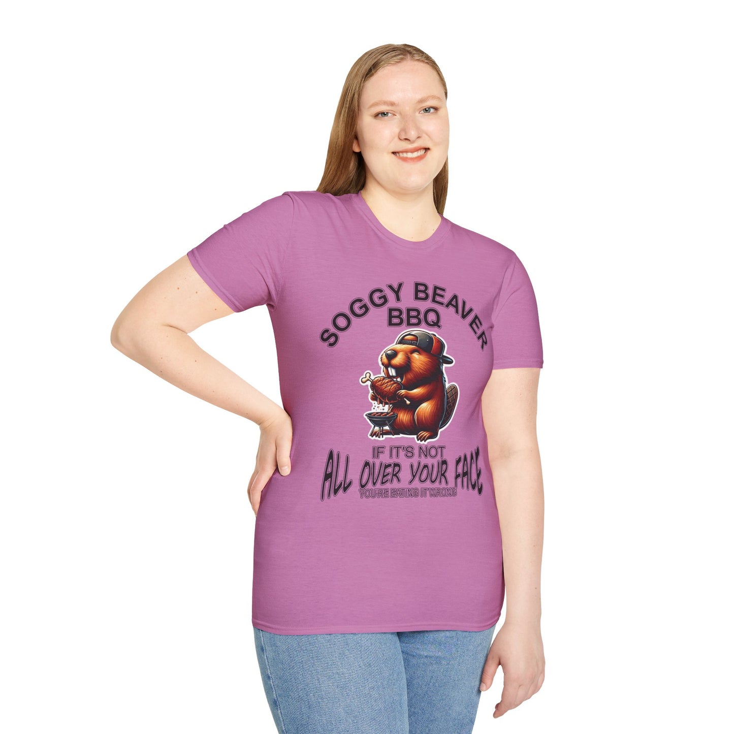 Soggy Beaver BBQ - Unisex Soft T-Shirt