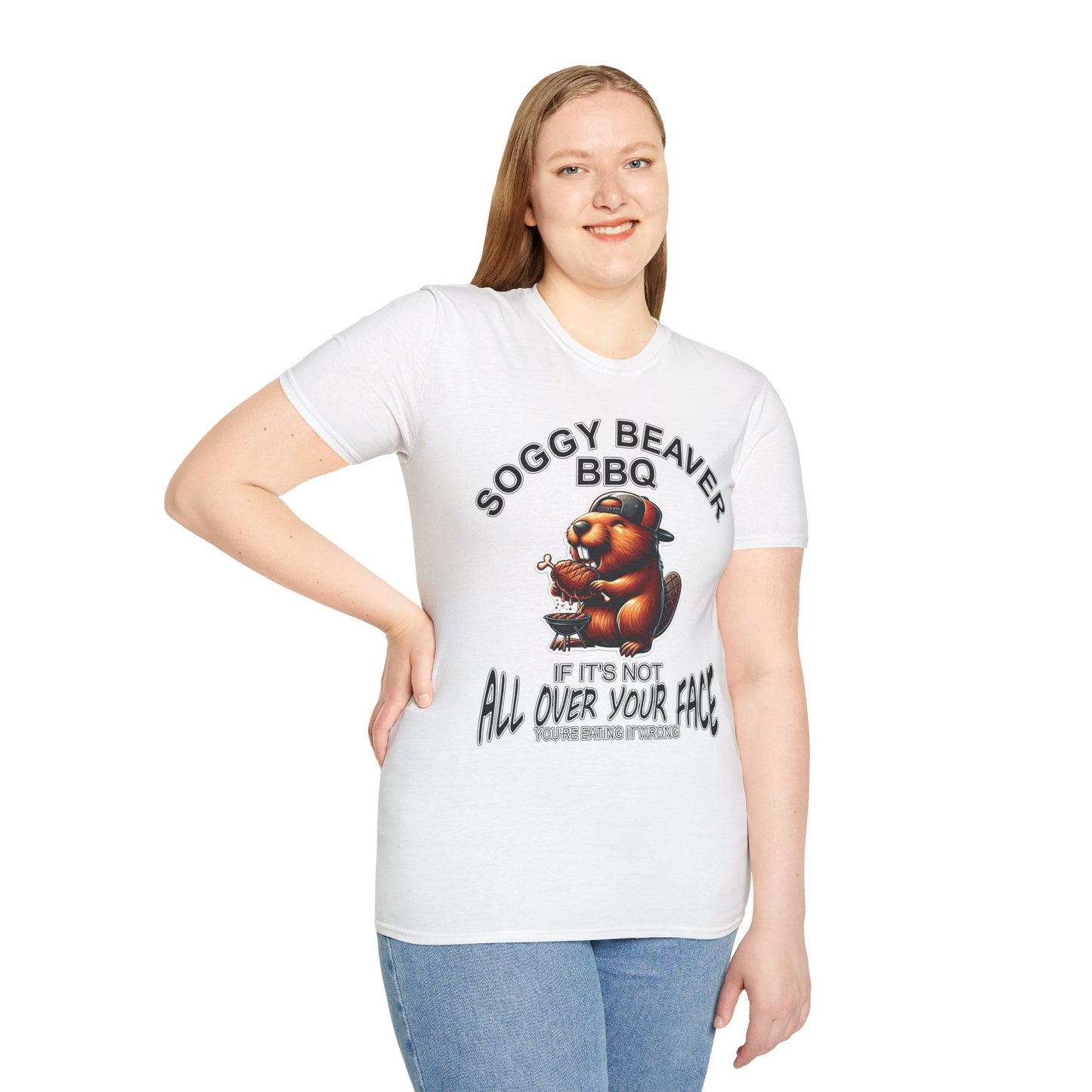 Soggy Beaver BBQ - Unisex Soft T-Shirt