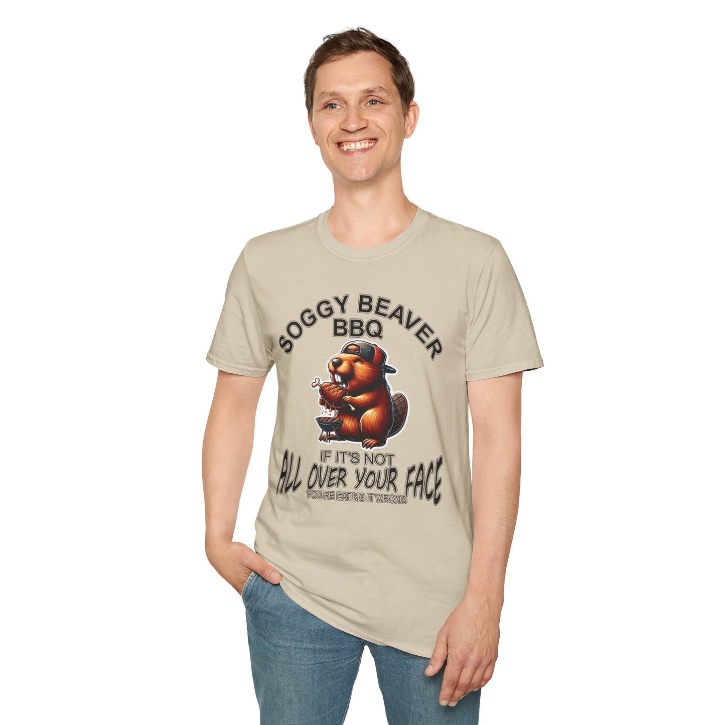 Soggy Beaver BBQ - Unisex Soft T-Shirt