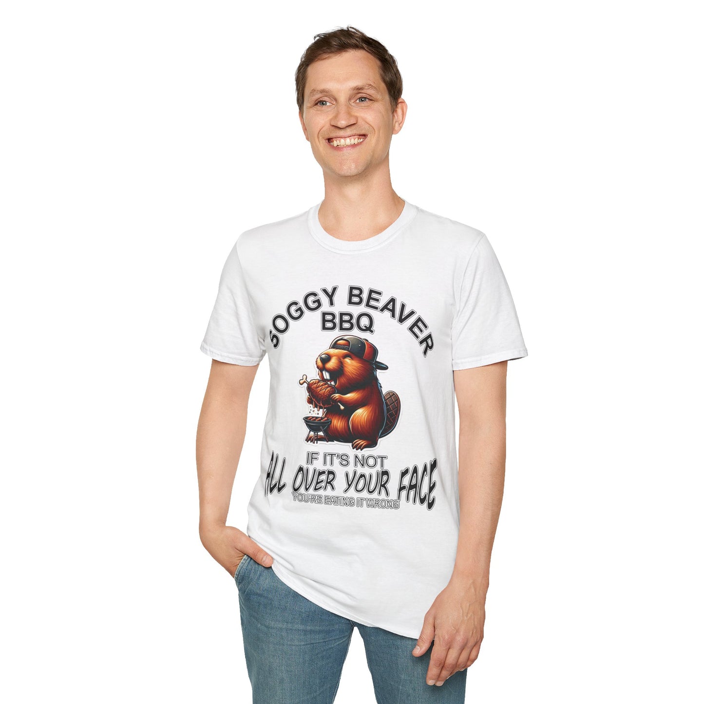 Soggy Beaver BBQ - Unisex Soft T-Shirt