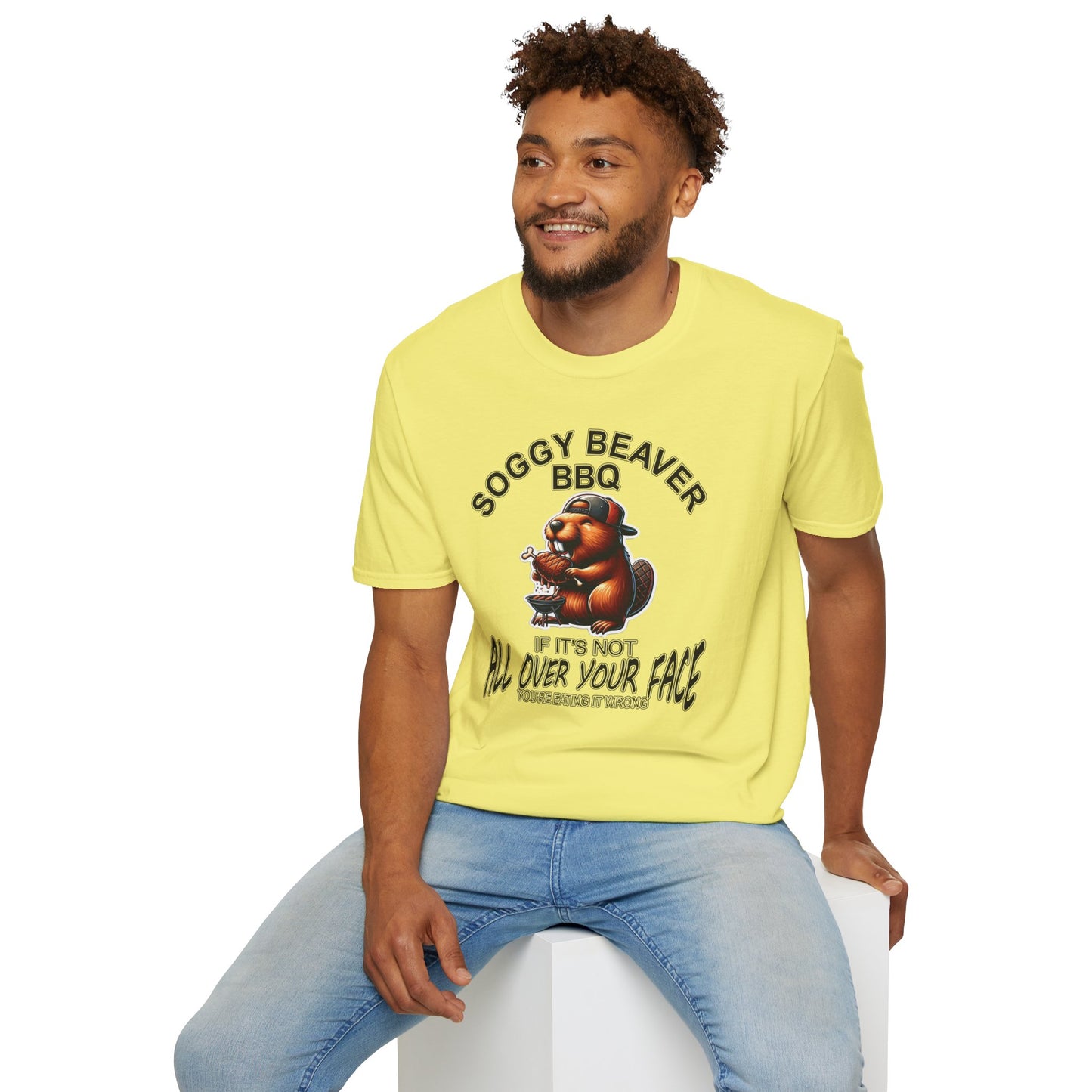 Soggy Beaver BBQ - Unisex Soft T-Shirt