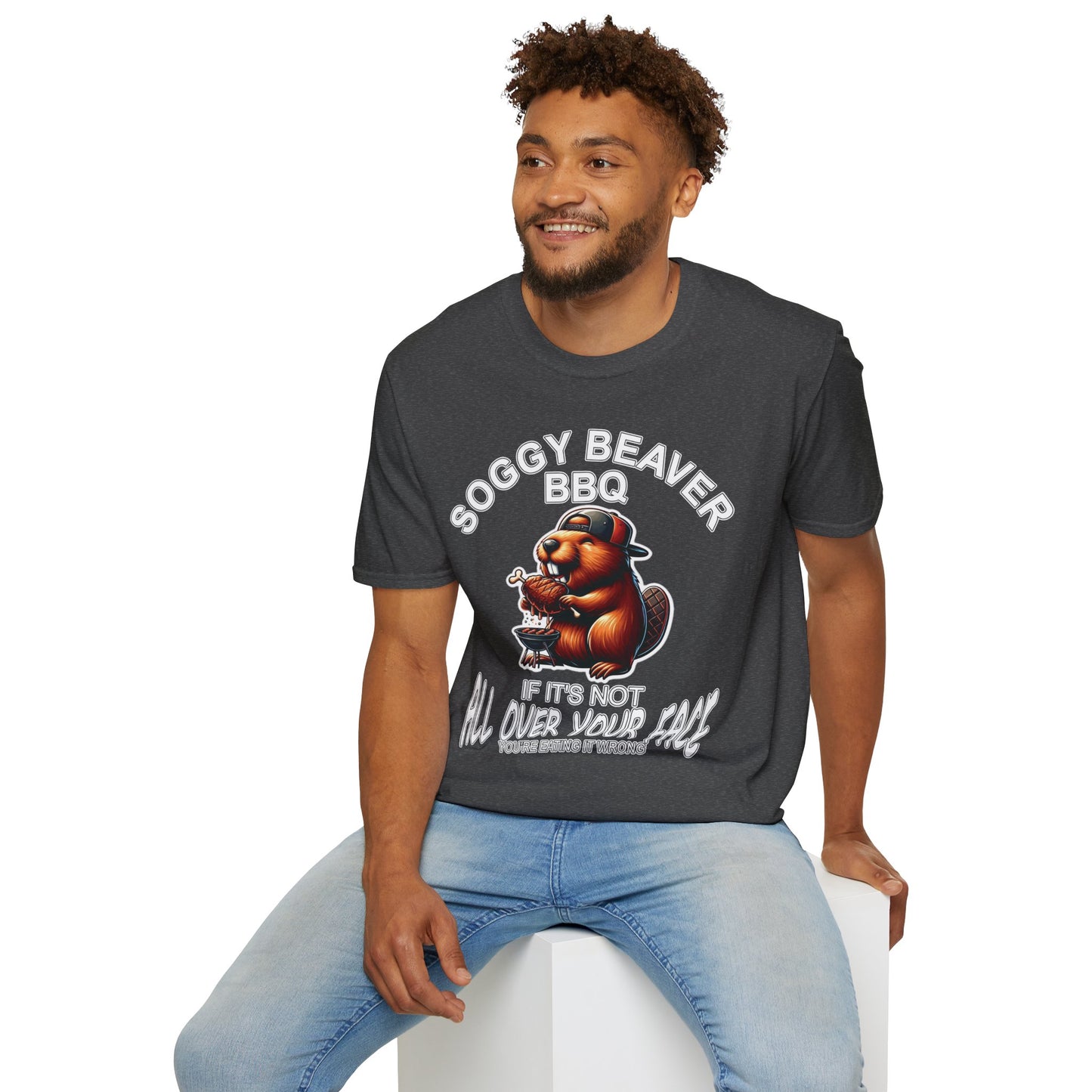 Soggy Beaver BBQ - Unisex Soft T-Shirt