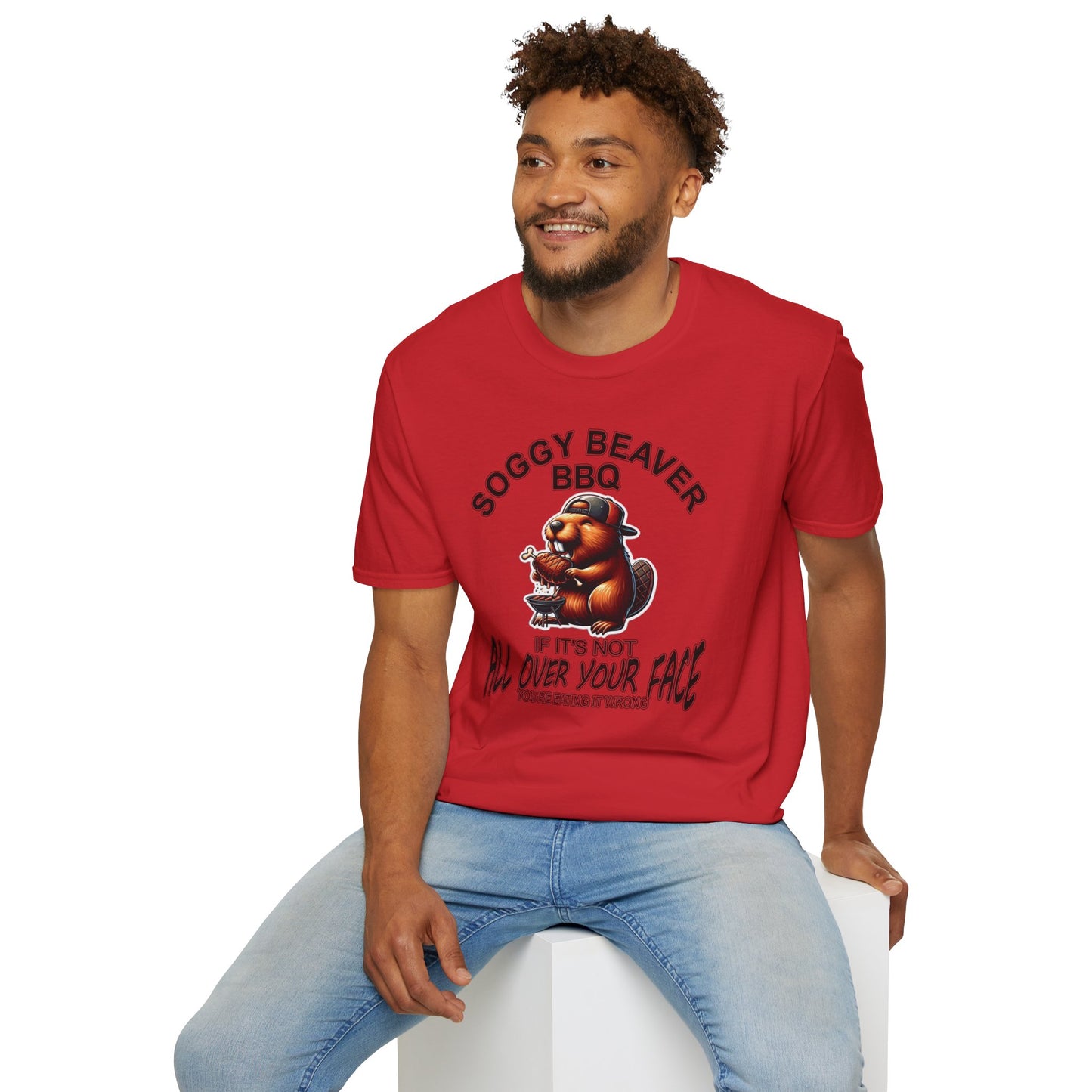 Soggy Beaver BBQ - Unisex Soft T-Shirt