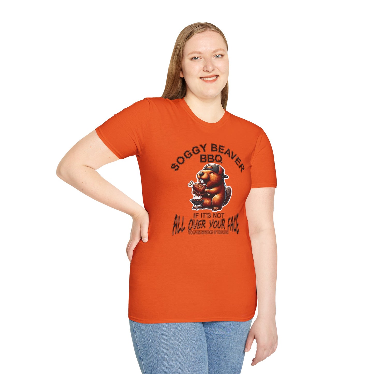 Soggy Beaver BBQ - Unisex Soft T-Shirt