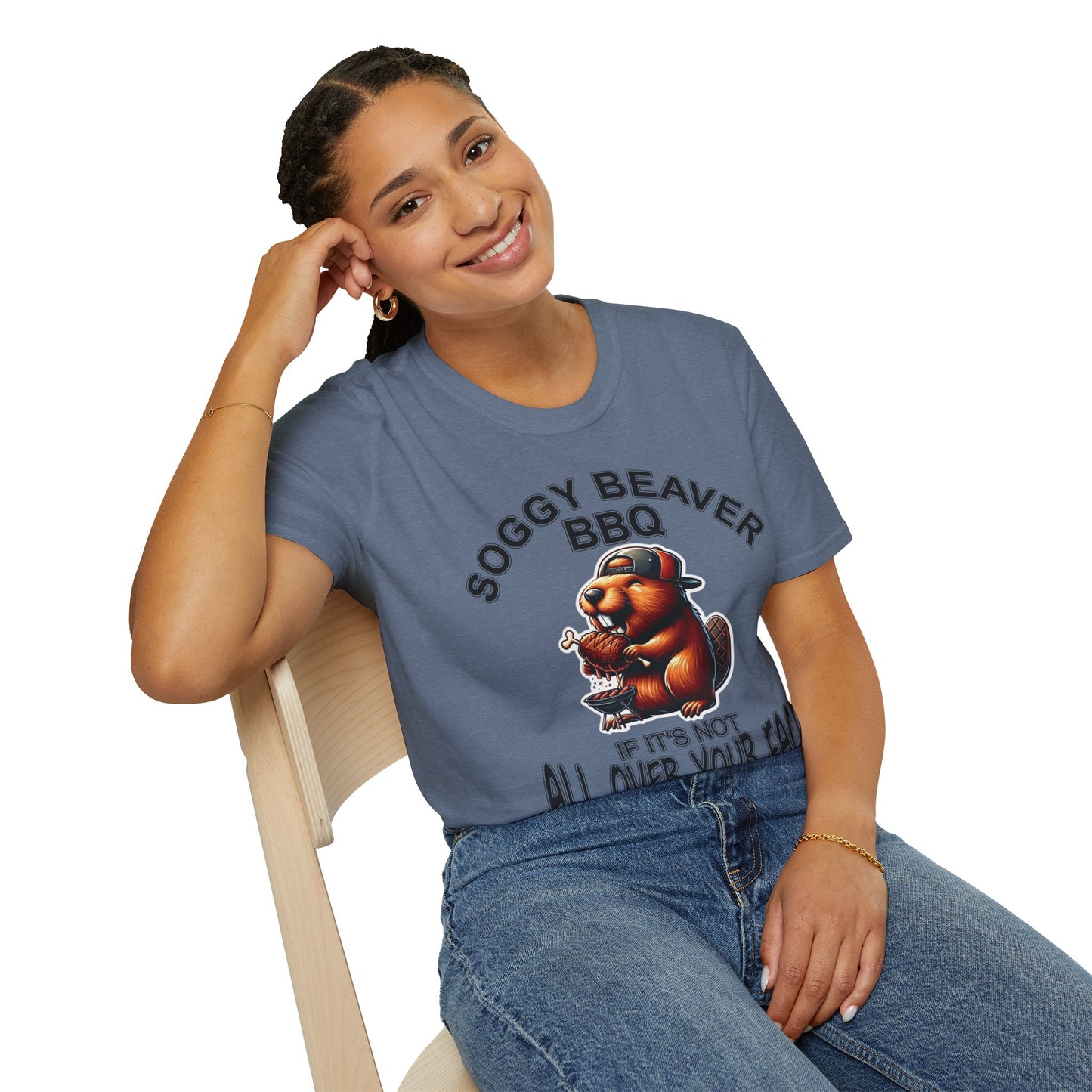 Soggy Beaver BBQ - Unisex Soft T-Shirt