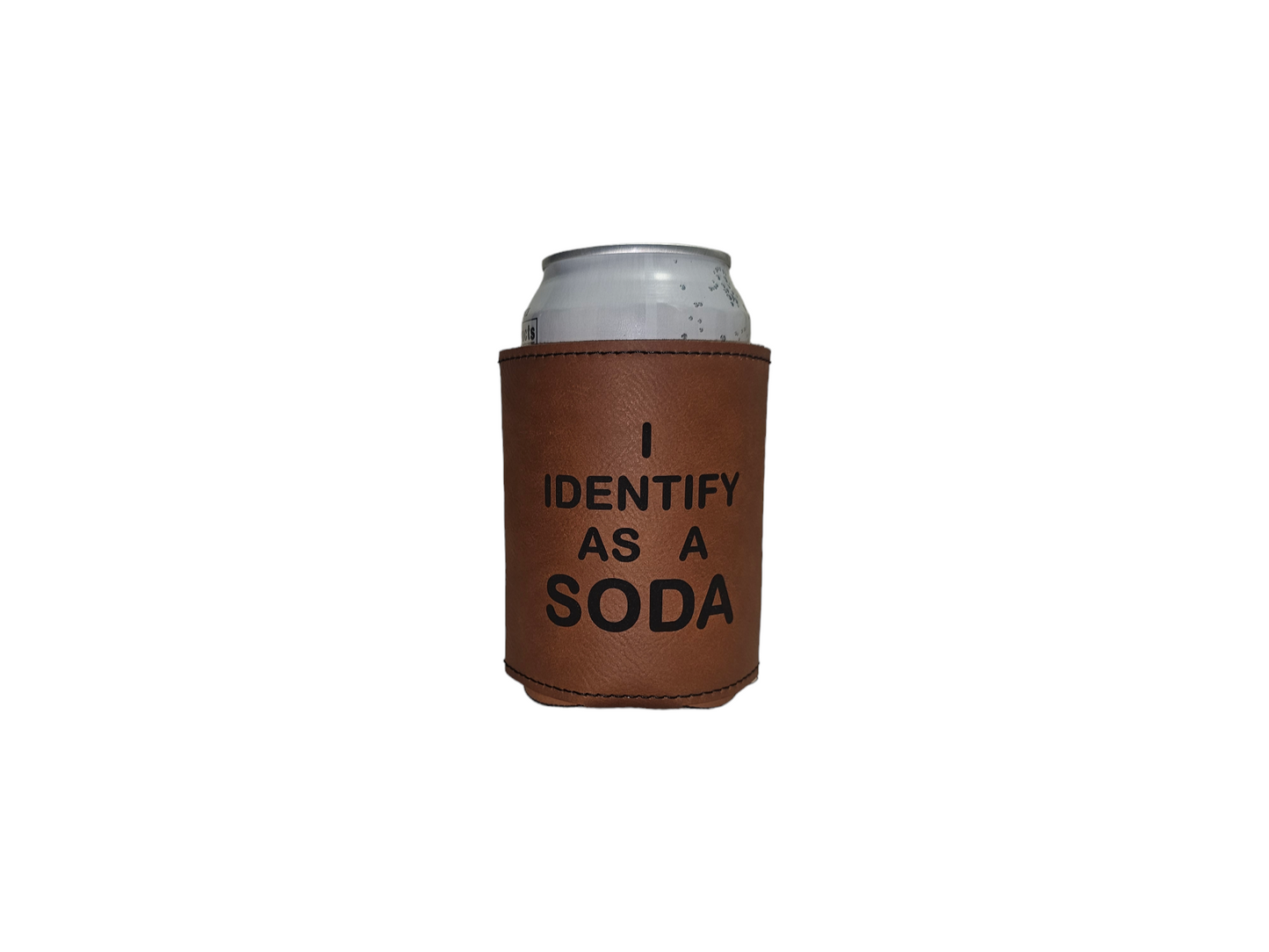 Insulated Leatherette Coozie - Rawhide